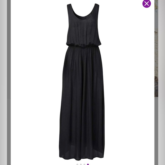 Sheer black jumpsuit with elastic waist - Picture 3 of 4